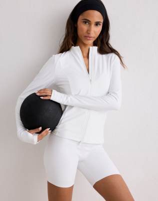White Sense - Jacke in Weiß mit Reißverschluss Weiß 38