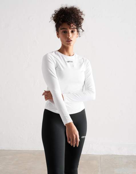 Aim'n White soft basic long sleeve in white - view 1