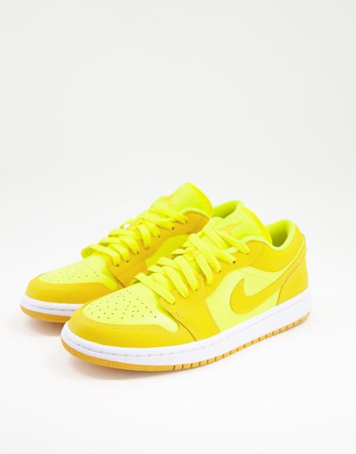 Air Jordan 1 Baskets basses Jaune et orange