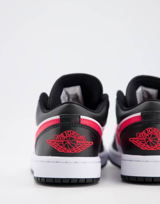 Air Jordan 1 Baskets basses Noir et rouge