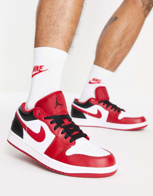 Air Jordan 1 Baskets basses Rouge blanc ASOS