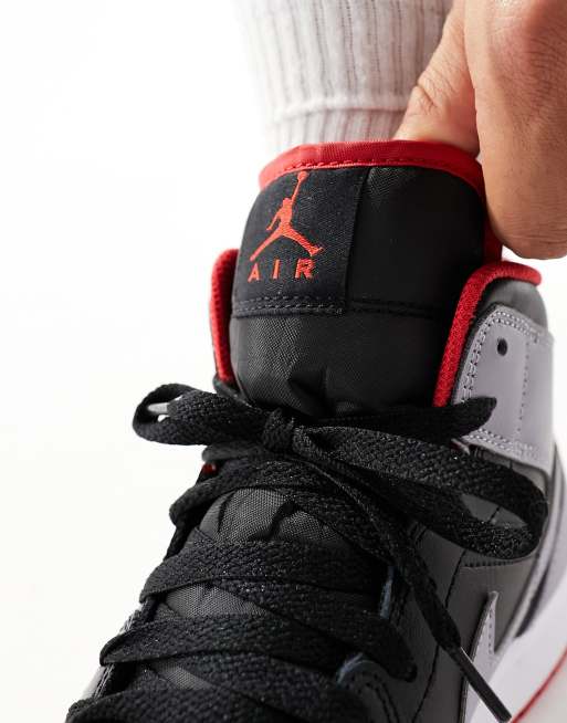 Air Jordan 1 – Czarno-szare buty sportowe do kostki, 3 z 5