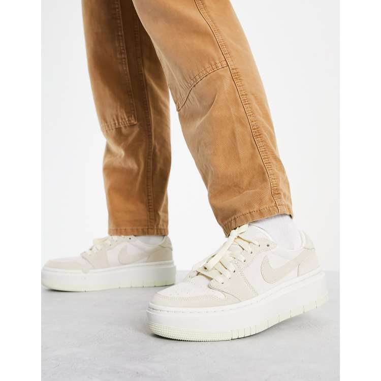 Air Jordan 1 Elevate Low trainers in coconut milk | ASOS