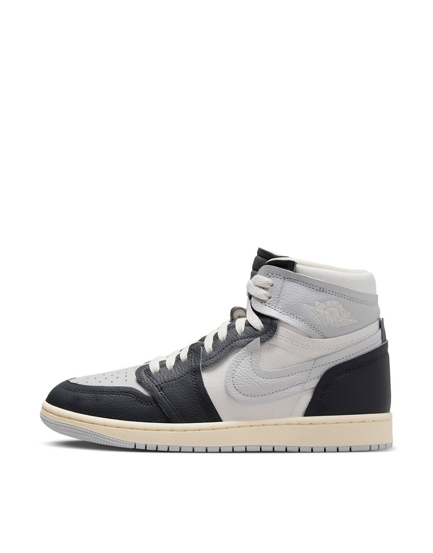 Nike Air Jordan 1 High Method Make Sneakers In White And Gray