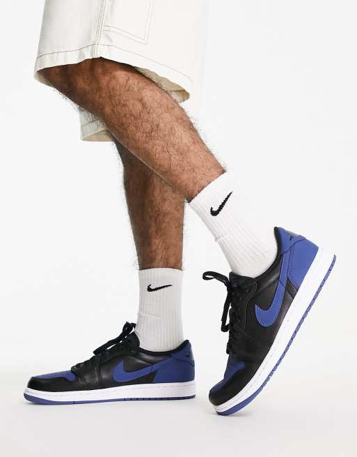 Air Jordan 1 Low OG sneakers in black and mystic navy