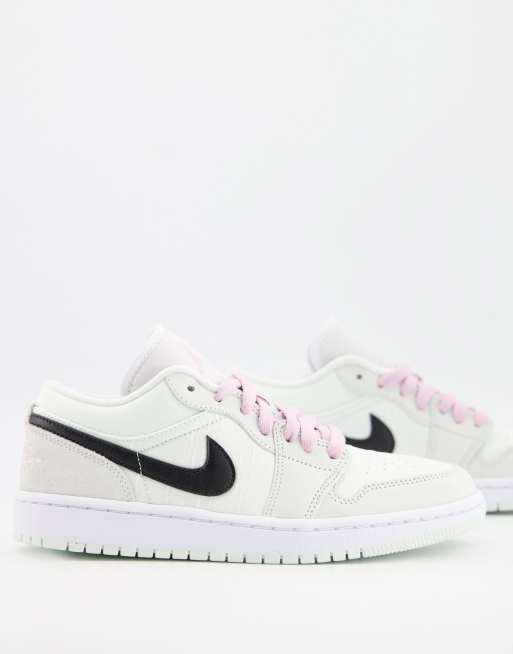 nike jordan green and pink