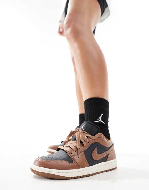 Air Jordan 1 Low – Sneaker in Braun und Schwarz - view 1
