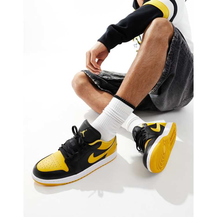 Air Jordan 1 Low Sneakers in geel en oranje ASOS