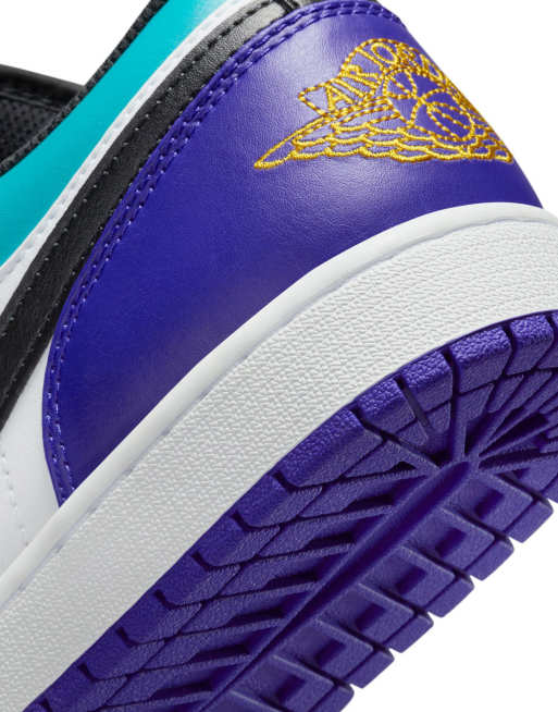 Air Jordan 1 Low trainers in black and multi, 2 of 4