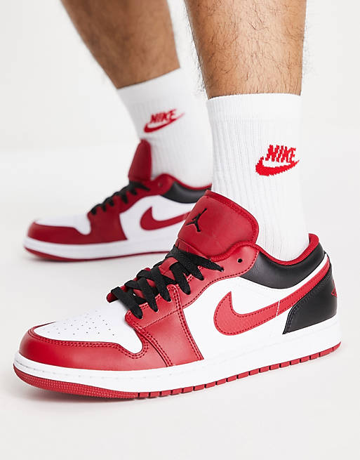 Air Jordan 1 Low trainers in red/white