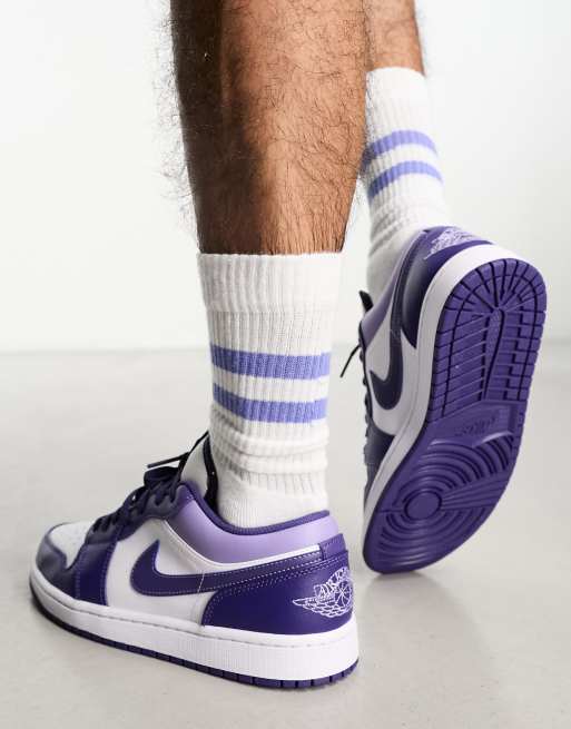 Jordan 1 cheap low purple toe