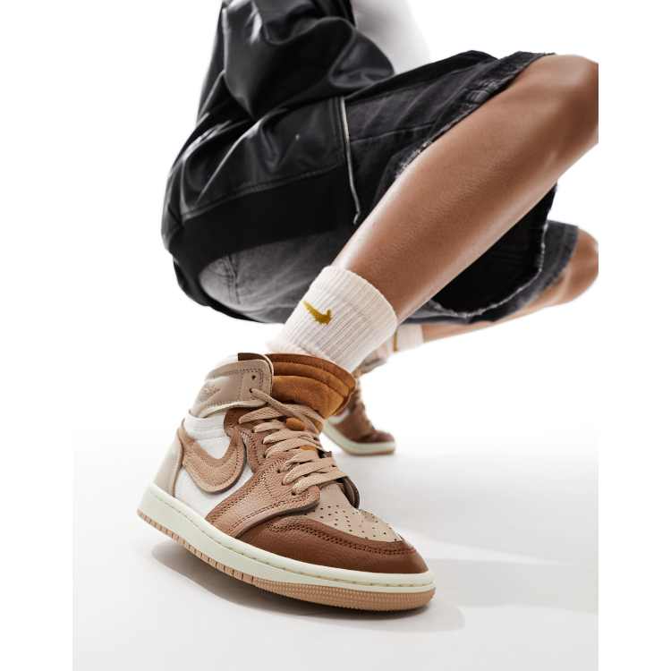 Air Jordan 1 Method of Make sneakers in brown mix ASOS