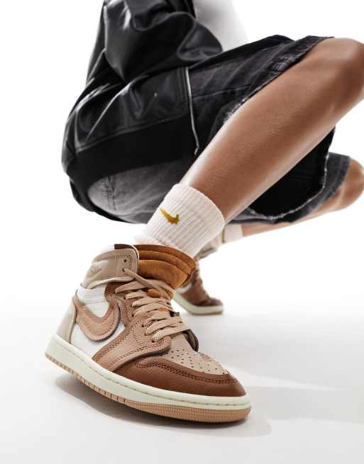 Air Jordan 1 Method of Make sneakers in brown mix ASOS