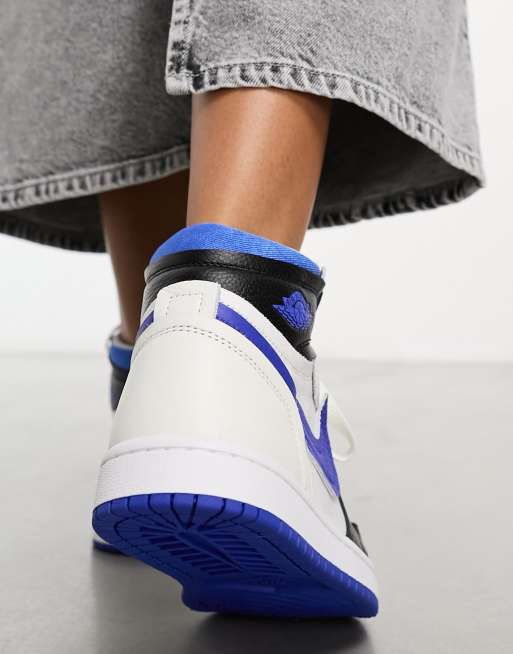 Air Jordan 1 Method of Make Sneakers nere e blu reale ASOS