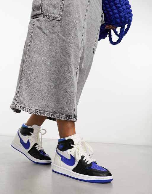 Air Jordan 1 Method of Make trainers in black and royal blue ASOS