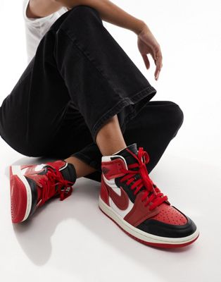 Air  1 Method of Make trainers in sport red and black