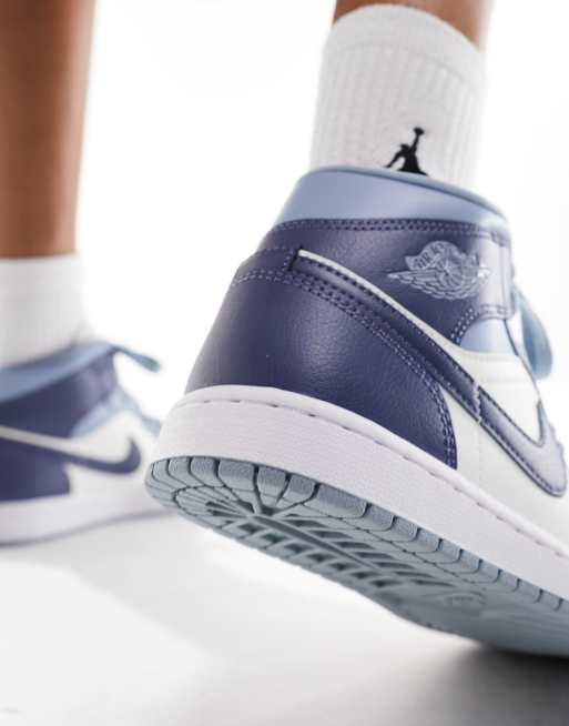 Air Jordan – 1 Mid – Niebieskie buty sportowe | ASOS
