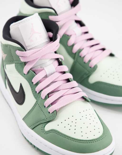 Air Jordan - 1 Mid SE - Sneakers alte verde menta e verde dutch, 2 di 4