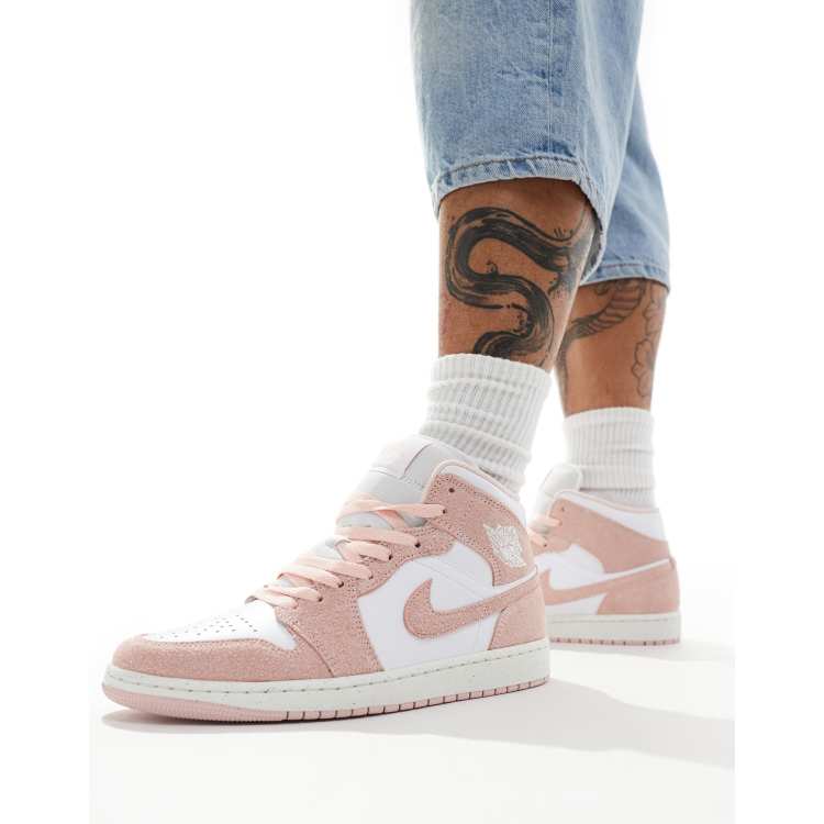 Air jordan 1 nere e rosa new arrivals