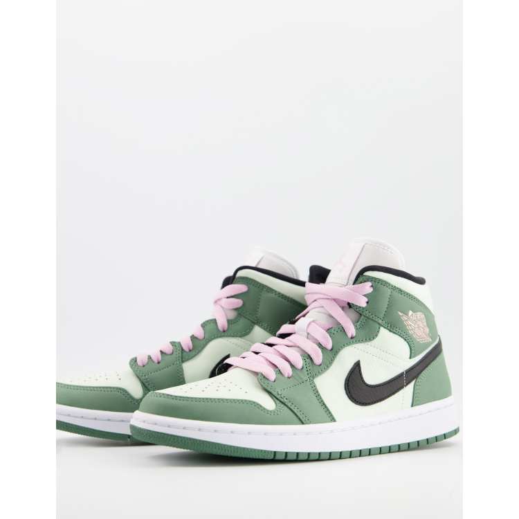 Air Jordan Mid SE trainers in mint green and dutch green ASOS