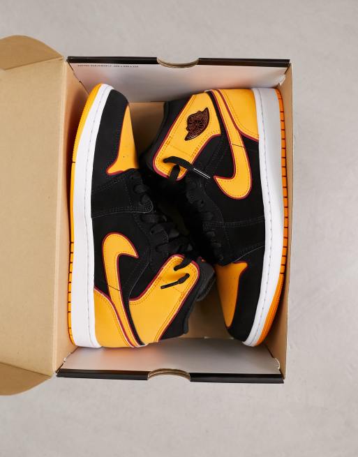 Jordan 1 shop arancioni e nere