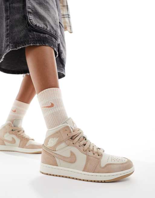 Air Jordan 1 Mid Sneakers alte marrone leggenda