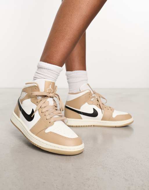 Air jordan 1 mid best sale wit dames