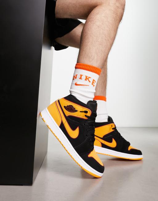 Nike jordan oranje discount zwart