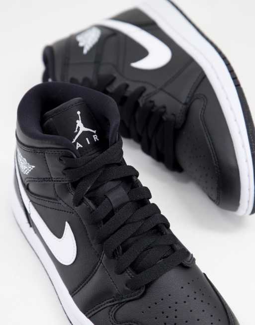 Air jordan 1 on sale mid nere e bianche