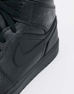 jordan 1 plain black
