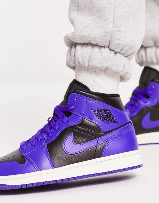 Air Jordan 1 Mid trainers in dark concord blue ASOS