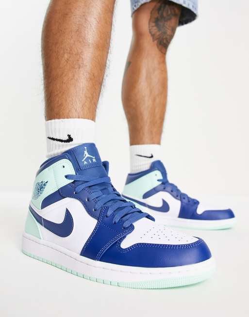 Jordan 1 mid clearance bleu