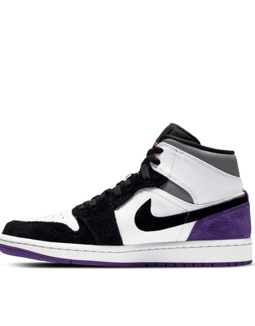 Grey and deals purple jordans