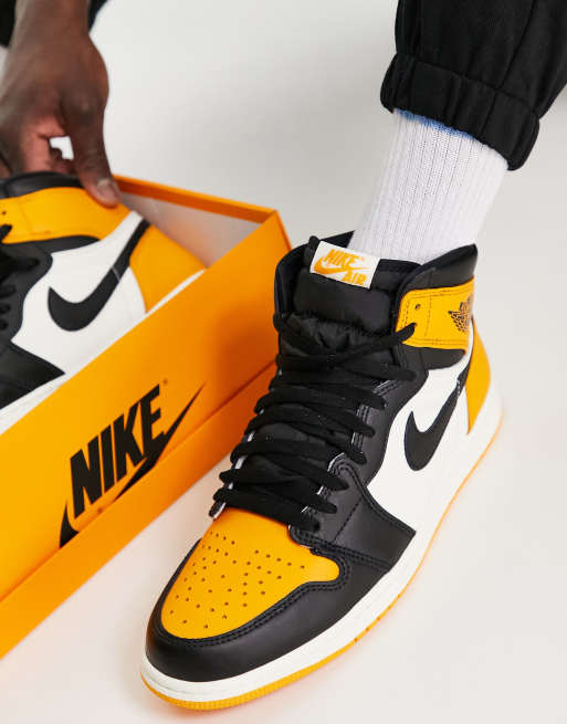 Nike air jordan 1 gialle e nere top