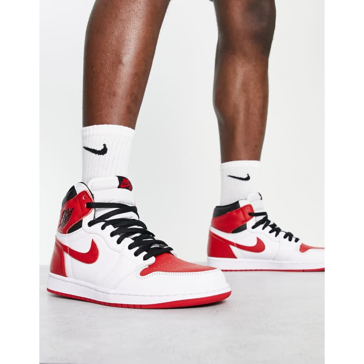 Jordan 1 retro store high red white