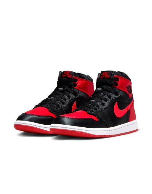 Air Jordan 1 retro high sneakers in black and red ASOS