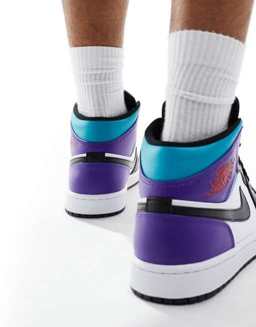 Air jordan nere sales e viola