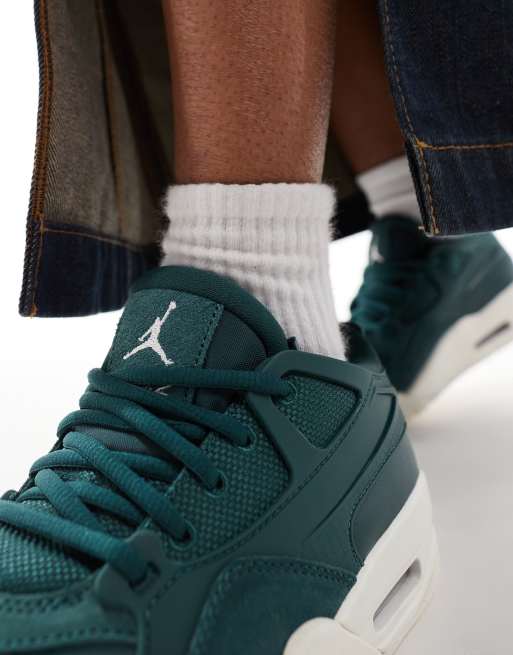 Air Jordan – 4 RM – Naturvita och gröna träningsskor, 5 av 5