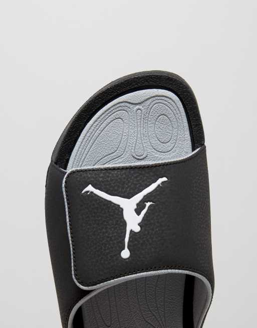 Air Jordan Hydro 6 slider flip flops in black ASOS