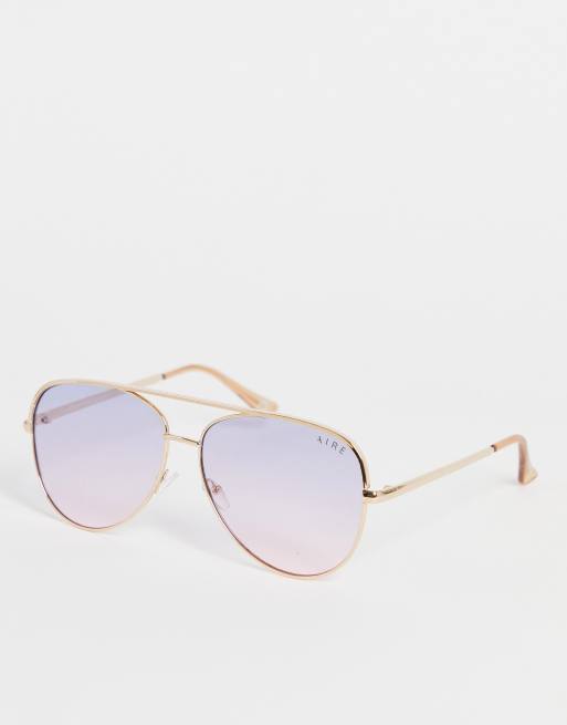 AIRE – Atmosphere – Okulary przeciwsłoneczne typu aviator w złotym kolorze 