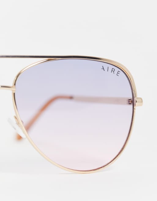 AIRE – Atmosphere – Okulary przeciwsłoneczne typu aviator w złotym kolorze , 2 z 4