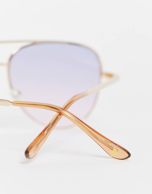 AIRE – Atmosphere – Okulary przeciwsłoneczne typu aviator w złotym kolorze , 3 z 4