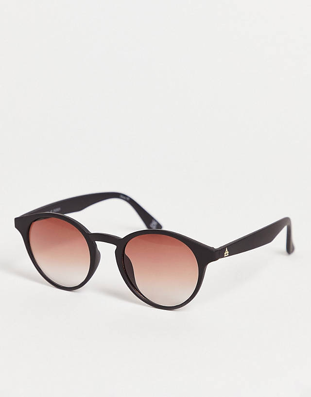 Aire - atom round sunglasses in black