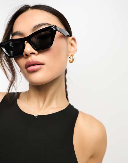 Aire Capricornus Square Sunglasses In Black Asos 