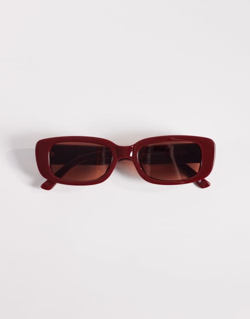AIRE – Ceres – Rechteckige Sonnenbrille in Burgunderrot , 3 von 3