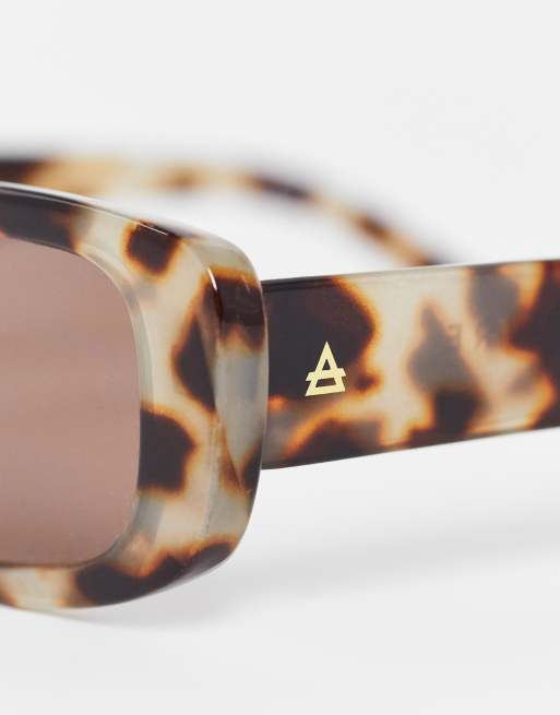 AIRE ceres rectangle festival sunglasses in tortoiseshell, 4 of 4