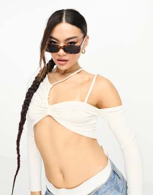 Aire AIRE ceres rectangle sunglasses in brown tortoiseshell