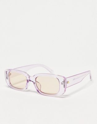 AIRE ceres rectangle sunglasses in lilac