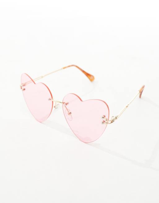 Pink heart sunglasses online