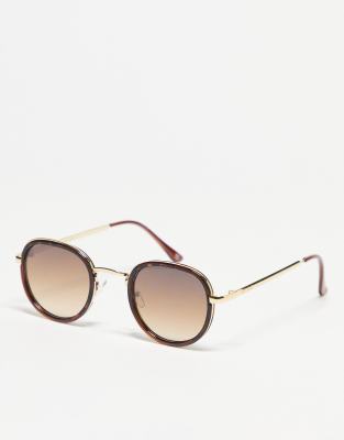 Aire Cygnus Sunglasses With Brown Gradient Lens In Tortoiseshell